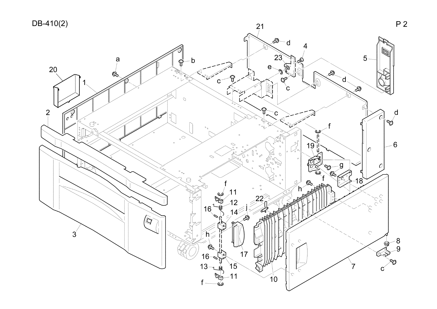 Konica-Minolta Options DB-410 Parts Manual-5